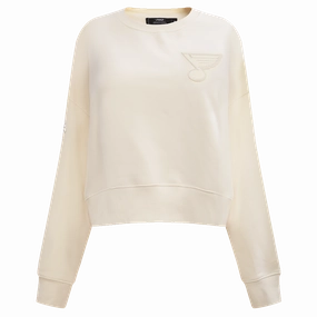 SUDADERA DE CUELLO REDONDO NHL ST. LOUIS BLUES NEUTRAL PARA MUJER