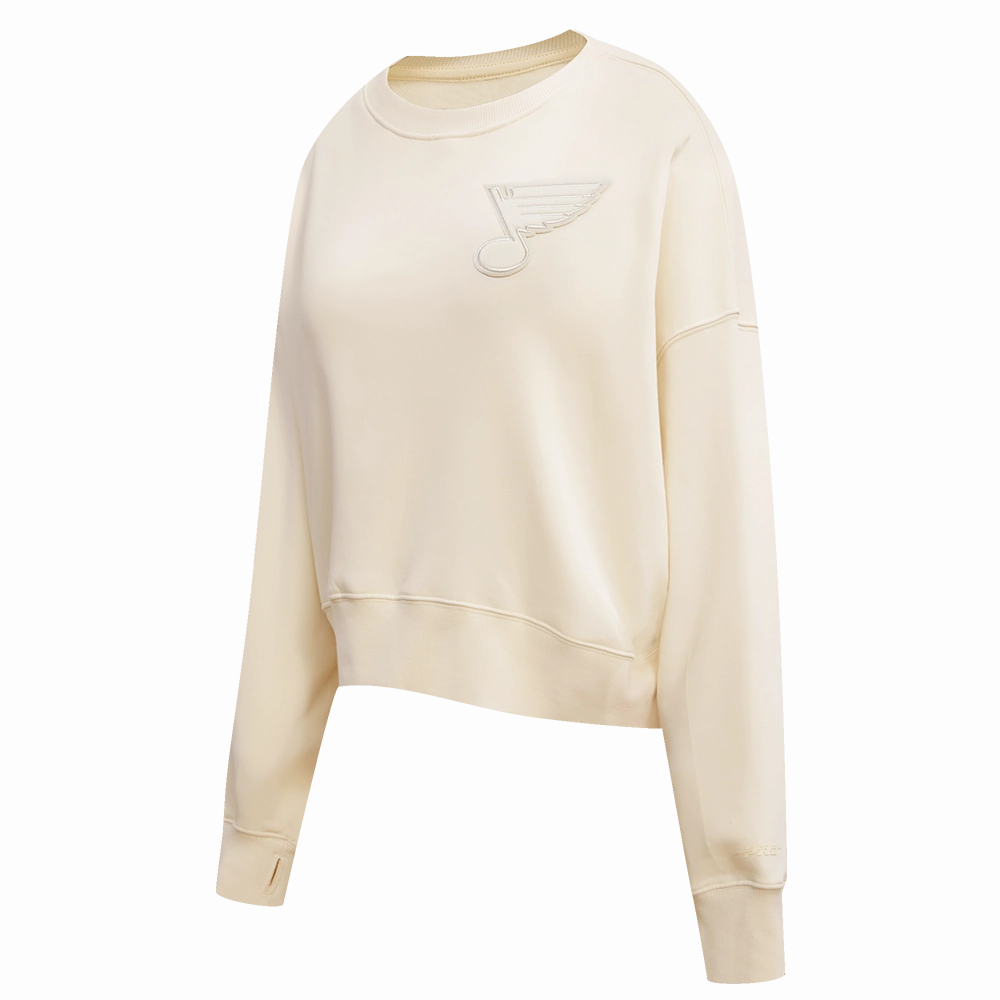 SUDADERA DE CUELLO REDONDO NHL ST. LOUIS BLUES NEUTRAL PARA MUJER