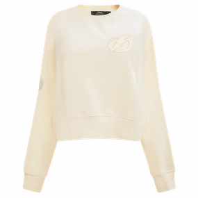 SUDADERA DE CUELLO REDONDO NHL TAMPA BAY LIGHTNING NEUTRAL PARA MUJER