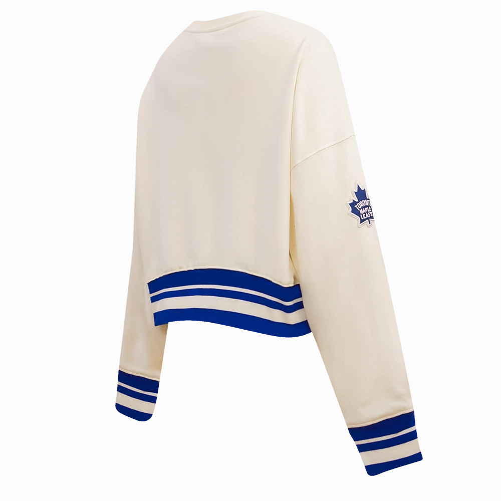 SUDADERA DE CUELLO REDONDO NHL TORONTO MAPLE LEAFS RETRO CLASSICS PARA MUJER
