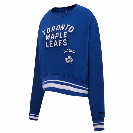 SUDADERA DE CUELLO REDONDO NHL TORONTO MAPLE LEAFS RETRO CLASSICS PARA MUJER