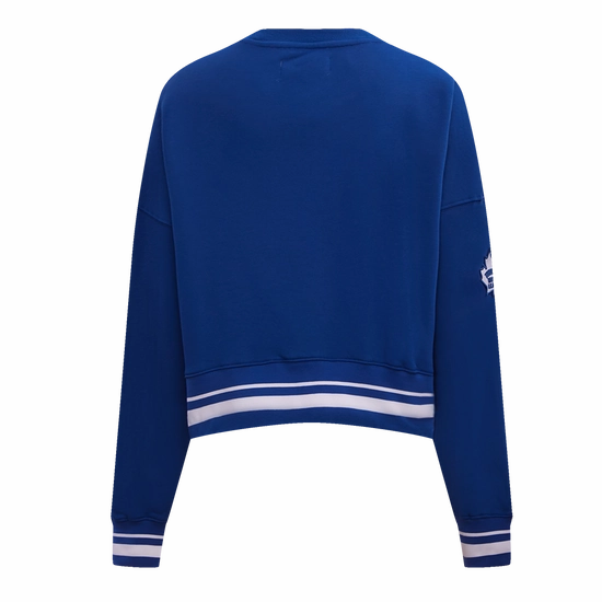 SUDADERA DE CUELLO REDONDO NHL TORONTO MAPLE LEAFS RETRO CLASSICS PARA MUJER
