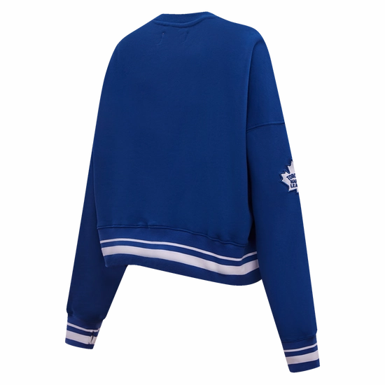 SUDADERA DE CUELLO REDONDO NHL TORONTO MAPLE LEAFS RETRO CLASSICS PARA MUJER