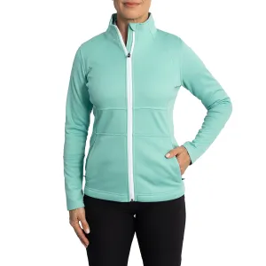 Make a Statement New Year's Eve Sale Sunderland Women'S Nira Thermal Panelled Fleece Water Repellent Golf Jacket - Mint
