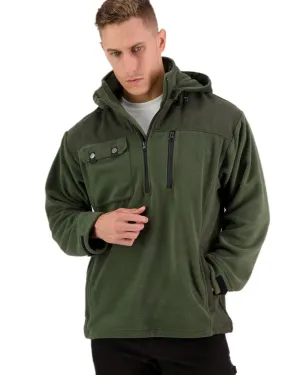 Swanndri Mens High Rock Technical Fleece Hoodie Walking Sherpa Fleece