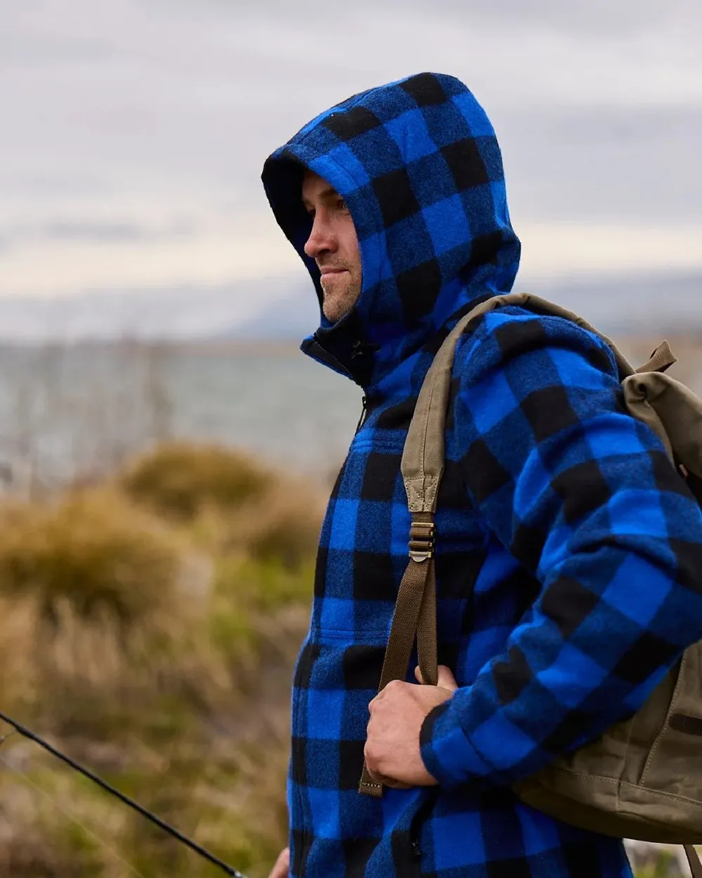 Swanndri Mens Hudson Wool Hoodie Dog Walking Waterproof Jackets