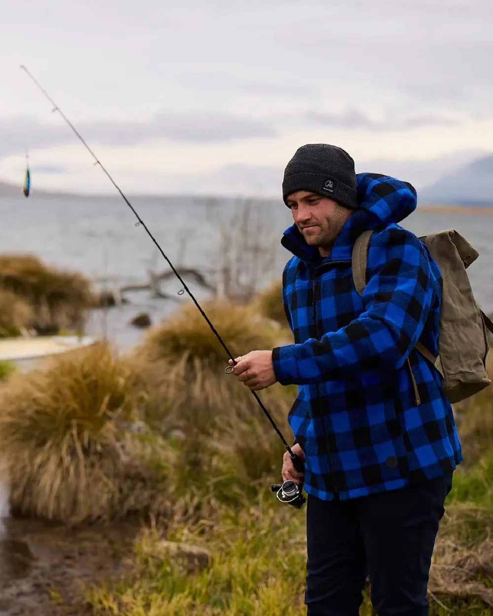 Swanndri Mens Hudson Wool Hoodie Hiking Waterproof Jackets