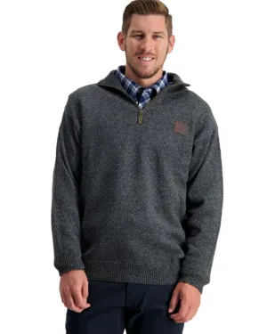 Swanndri Mens Mariner Wool Zip Neck Sweater Zip Neck Wool Pullovers