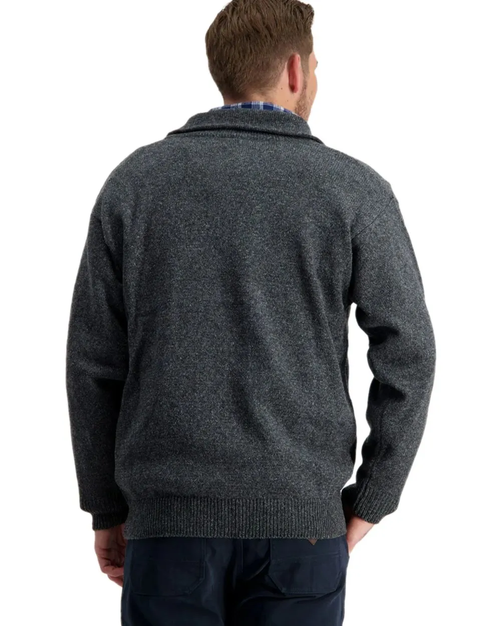 Swanndri Mens Mariner Wool Zip Neck Sweater Zip Neck Sweaters Men
