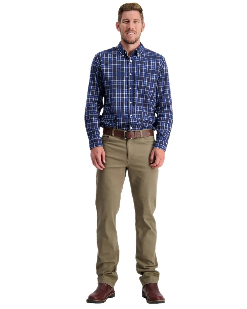 Swanndri Mens Riffle Cotton Stretch Jeans Classic Blue Jeans Men