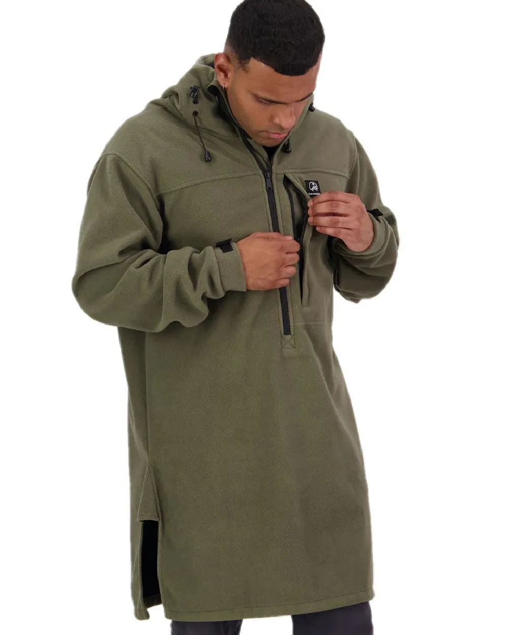 Swanndri Mens Tundra V2 Technical Fleece Anorak Dog Walking Waterproof Jackets
