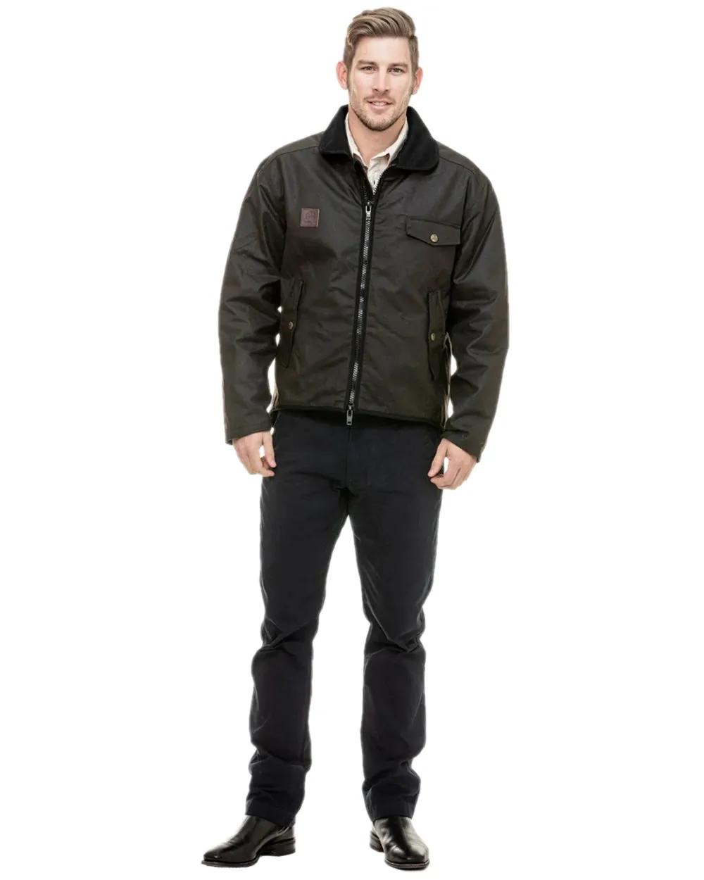 Swanndri Mens Waimak Oilskin Jacket With Wool Lining Men's Jackets and Coats