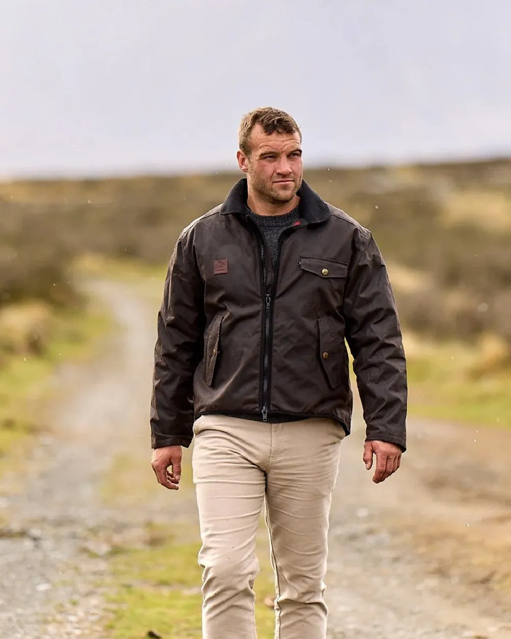 Swanndri Mens Waimak Oilskin Jacket With Wool Lining Waxed Outdoor Jackets