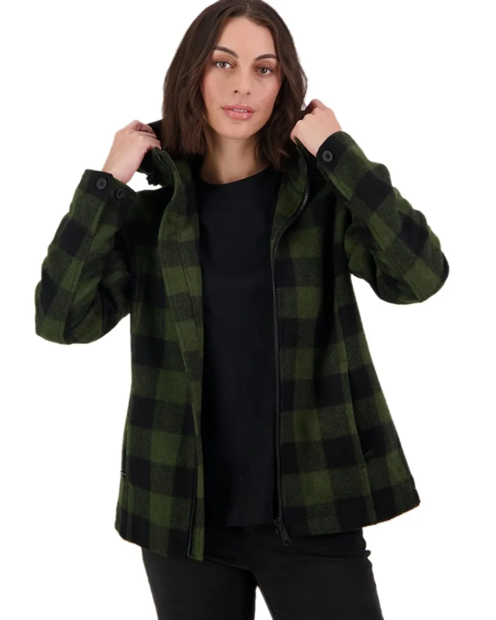 Swanndri Womens Seattle V2 Wool Hoodie Dog Walking Waterproof Jackets