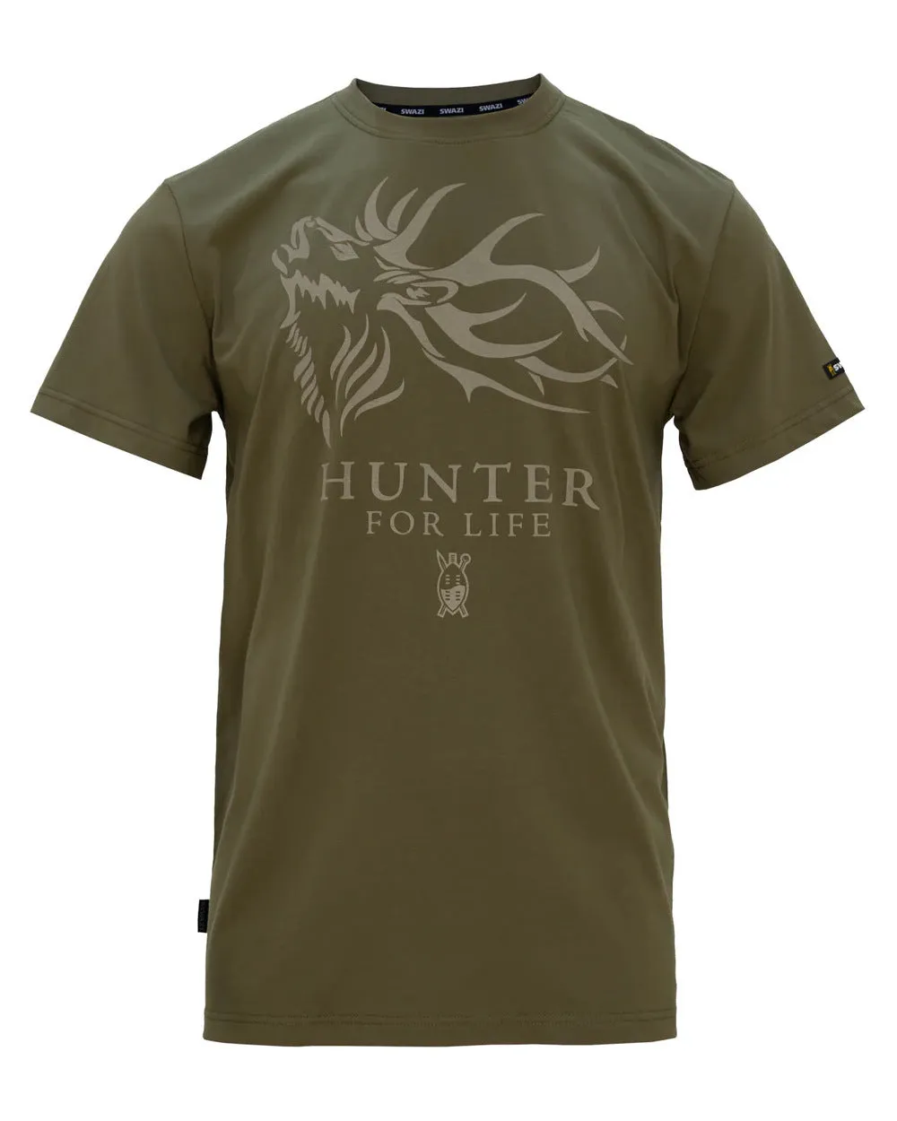 Swazi Mens Hunter For Life T-Shirt Shooting Check Shirts