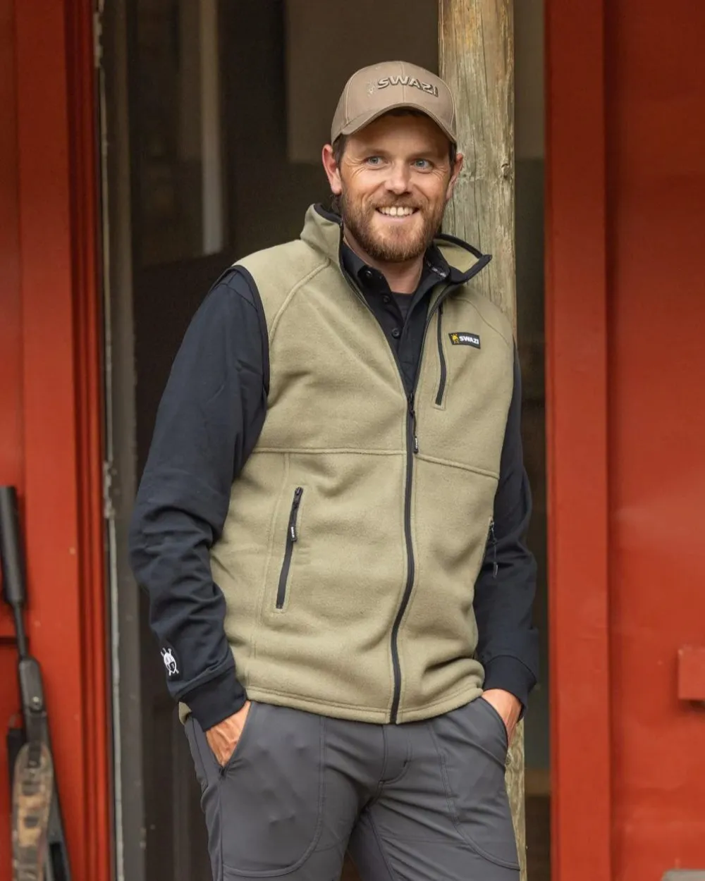 Swazi Sherpa Vest Tattersall Dress Shirts