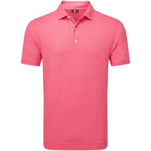 Christmas Day Sale Footjoy Speckle Print Pique Polo Shirt - Pink Lemonade
