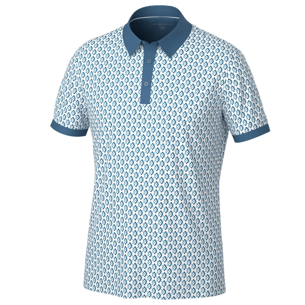 Galvin Green Maxwell Polo Shirt - Moonlight Blue/White Affordable