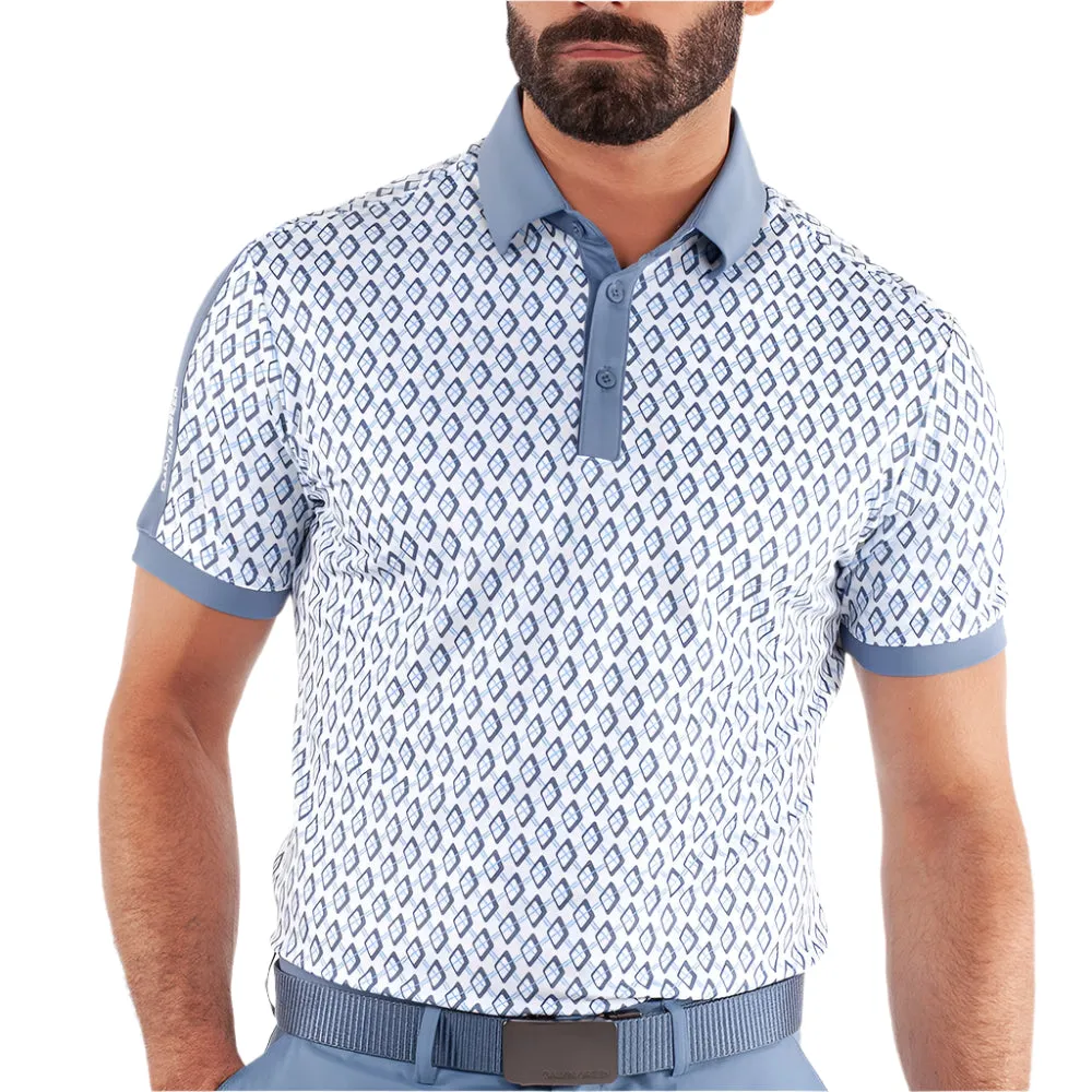 Bring the Heat Galvin Green Maxwell Polo Shirt - Moonlight Blue/White