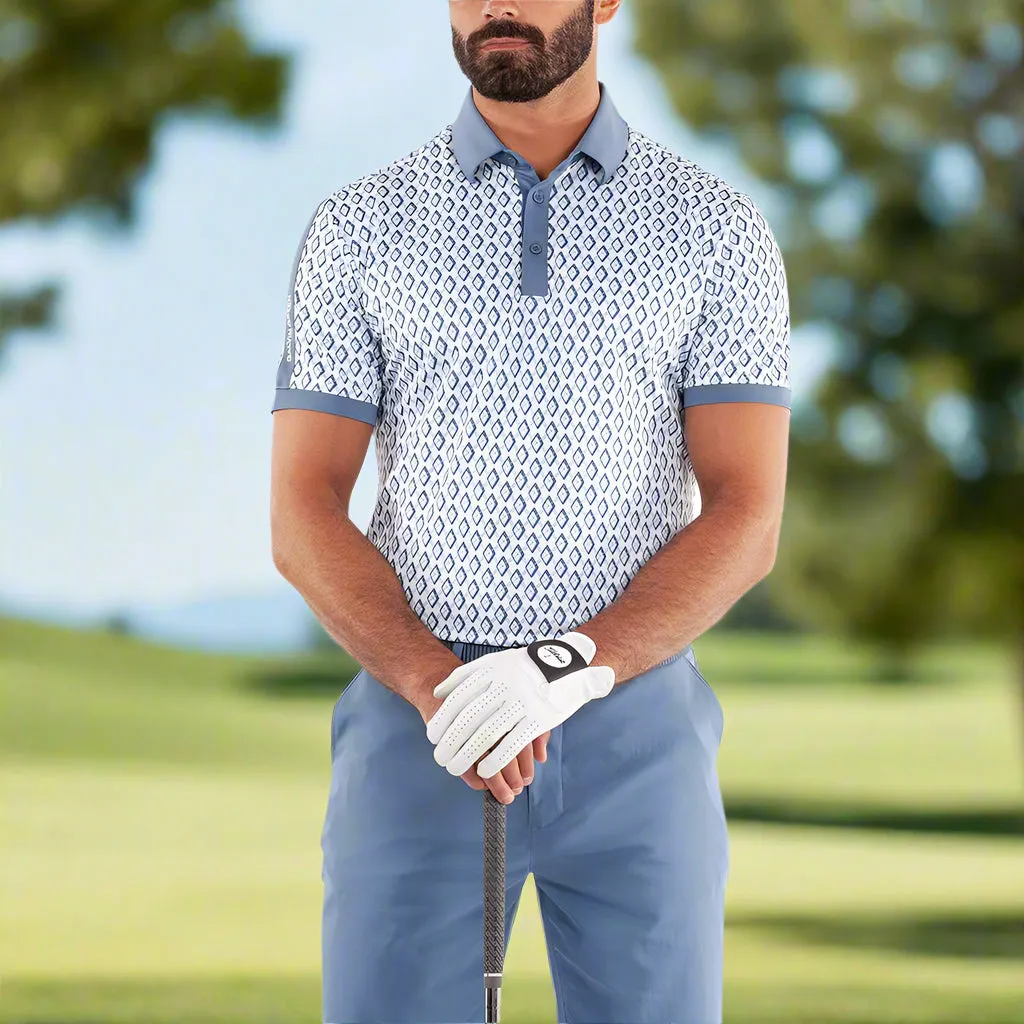 Galvin Green Maxwell Polo Shirt - Moonlight Blue/White Holiday Sale