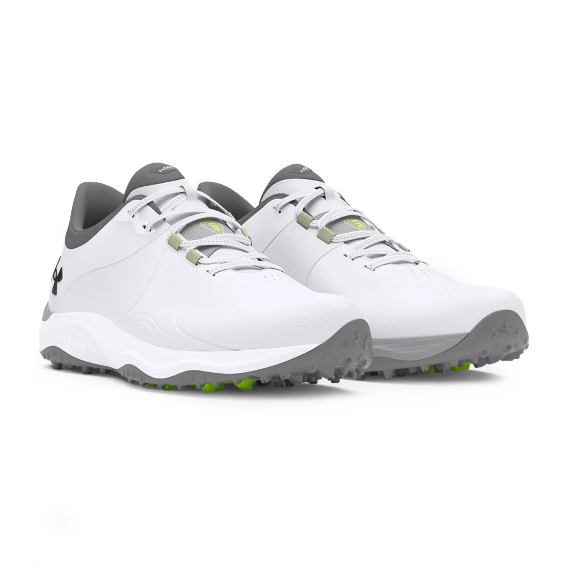 Holiday Sale Black Friday Sale Under Armour Drive Pro Spikeless Golf Shoes - White/Metallic Gun Metal
