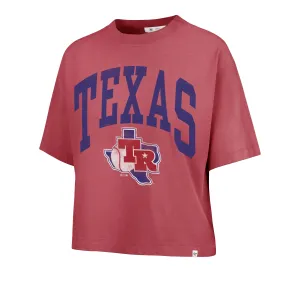 TEXAS RANGERS COOPERSTOWN SHALE '47 MONTAUK CROP TEE WOMENS