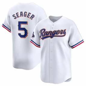 Texas Rangers #5 Corey Seager 2024 Gold Collection Limited Player Jersey a?? White Baseball Jerseys