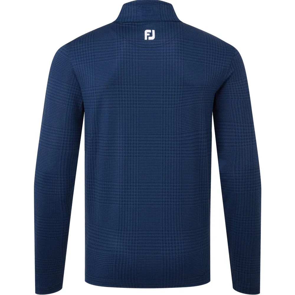 Black Friday Offer Deal Of The Century Footjoy Glen Plaid Print Chillout Pullover - Navy