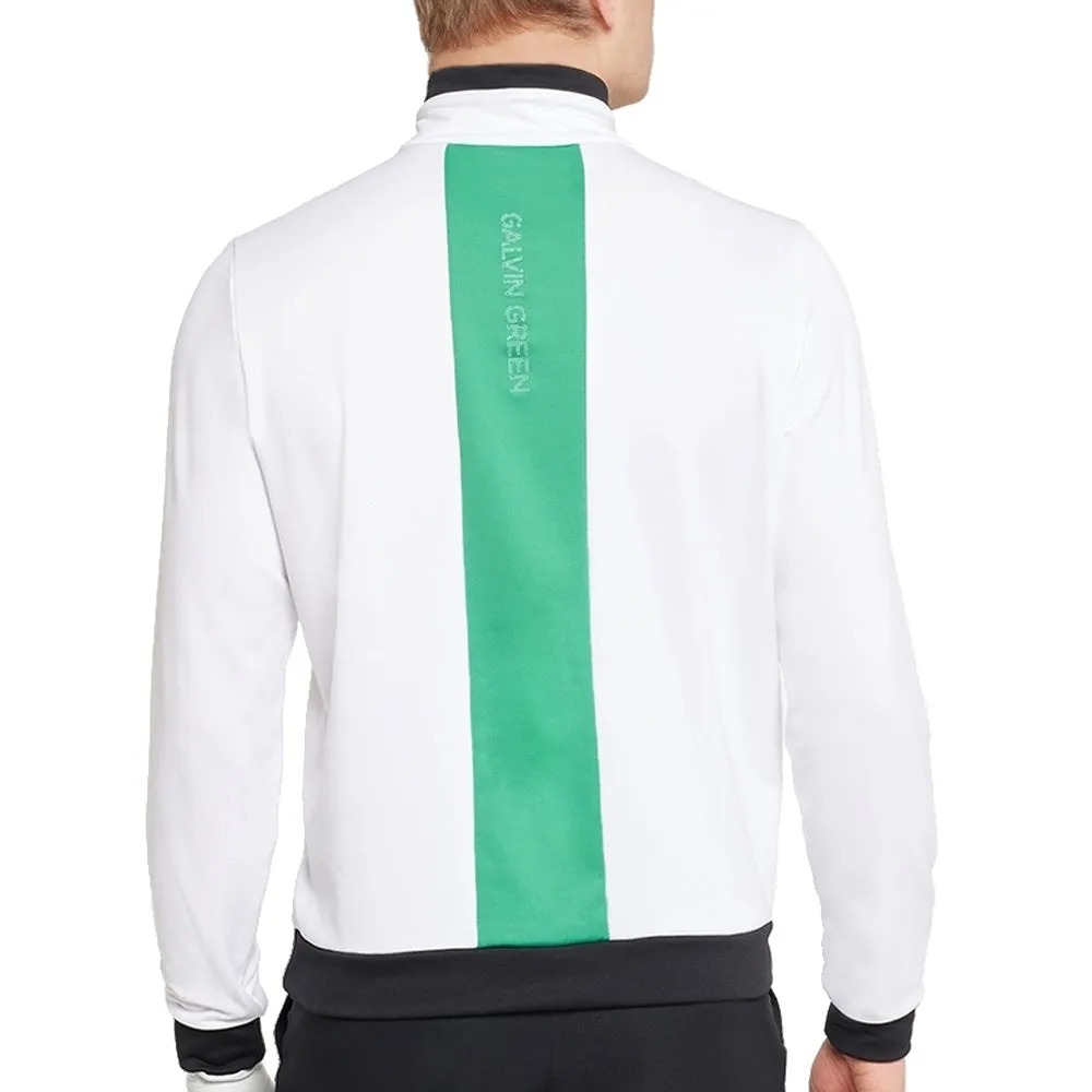 Galvin Green Dario Full Zip Mid Layer - White/Golf Green Gear Up and Go