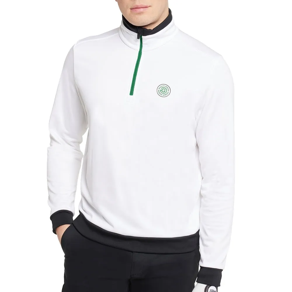 Feel the Energy Black Friday Offer Galvin Green Dario Full Zip Mid Layer - White/Golf Green