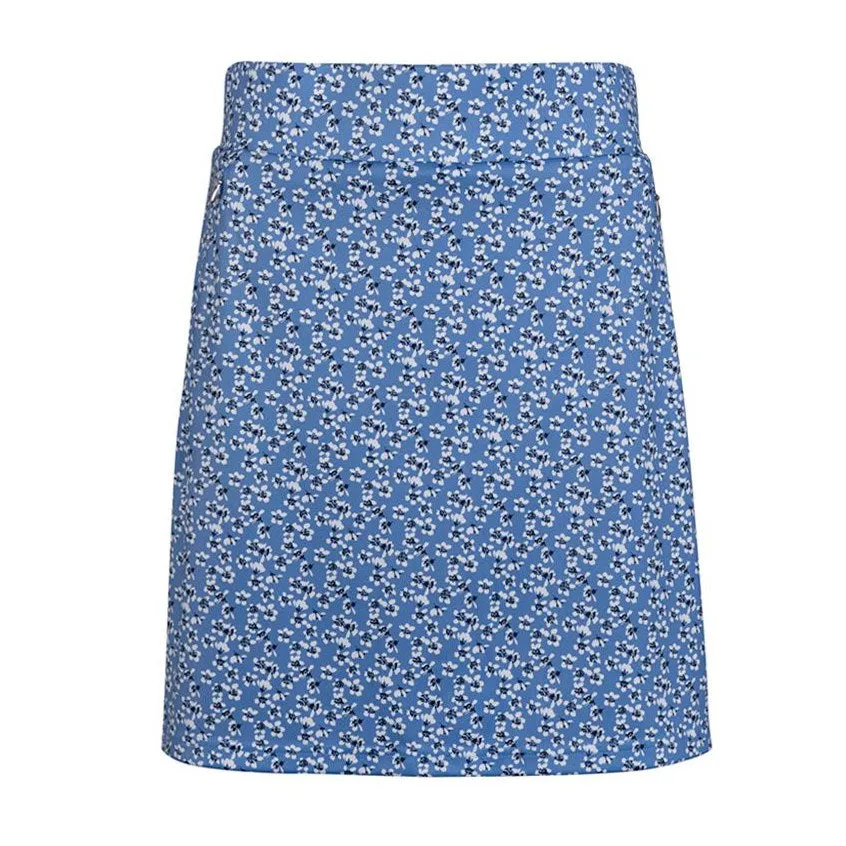 Stride with Confidence Glenmuir Women'S Emeli Lightweight Stretch Performance Golf Skort - Light Blue Flowers