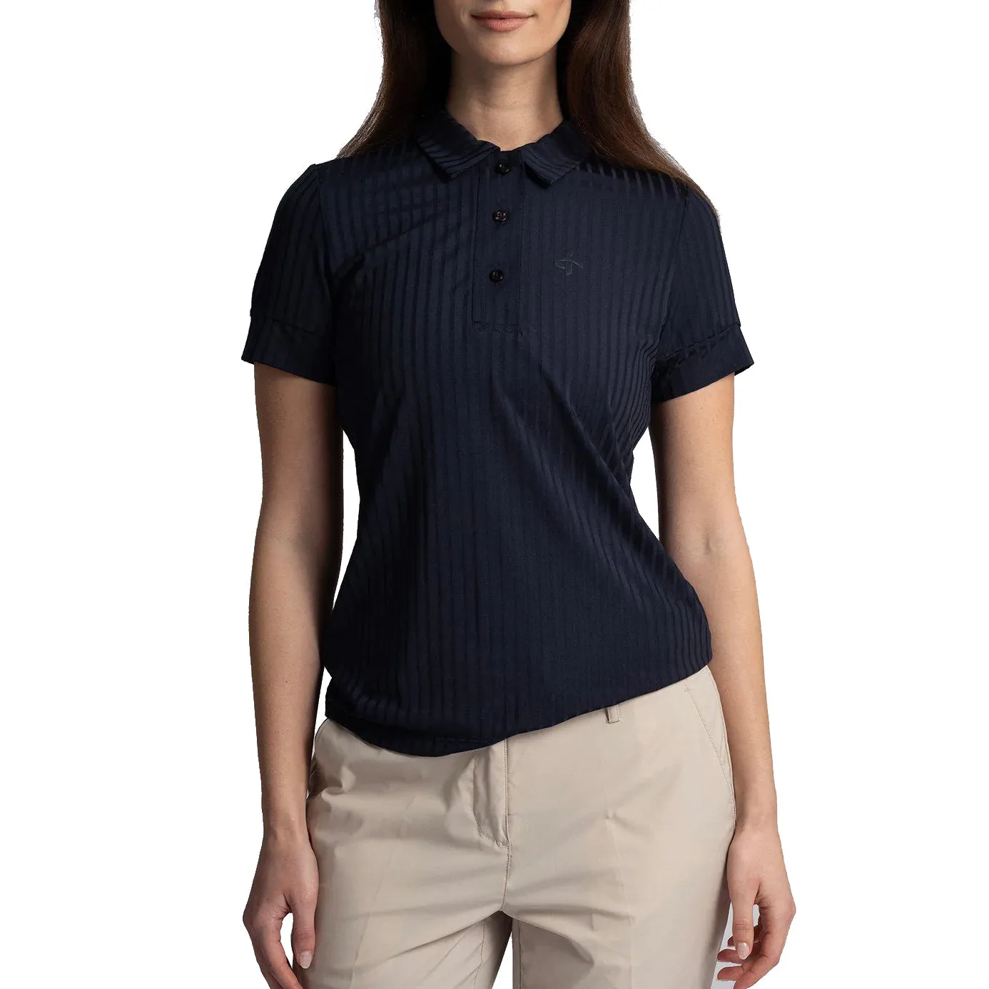 Cross Women'S Axela Polo Golf Shirt - Navy Empower Your Journey Christmas Eve Sale