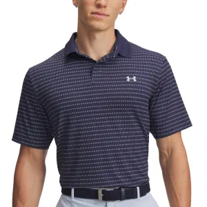 Under Armour Drive Chill Printed Polo Shirt - Midnight Navy/Washed Navy/Blue Calm Born to Stand Out Own the Moment
