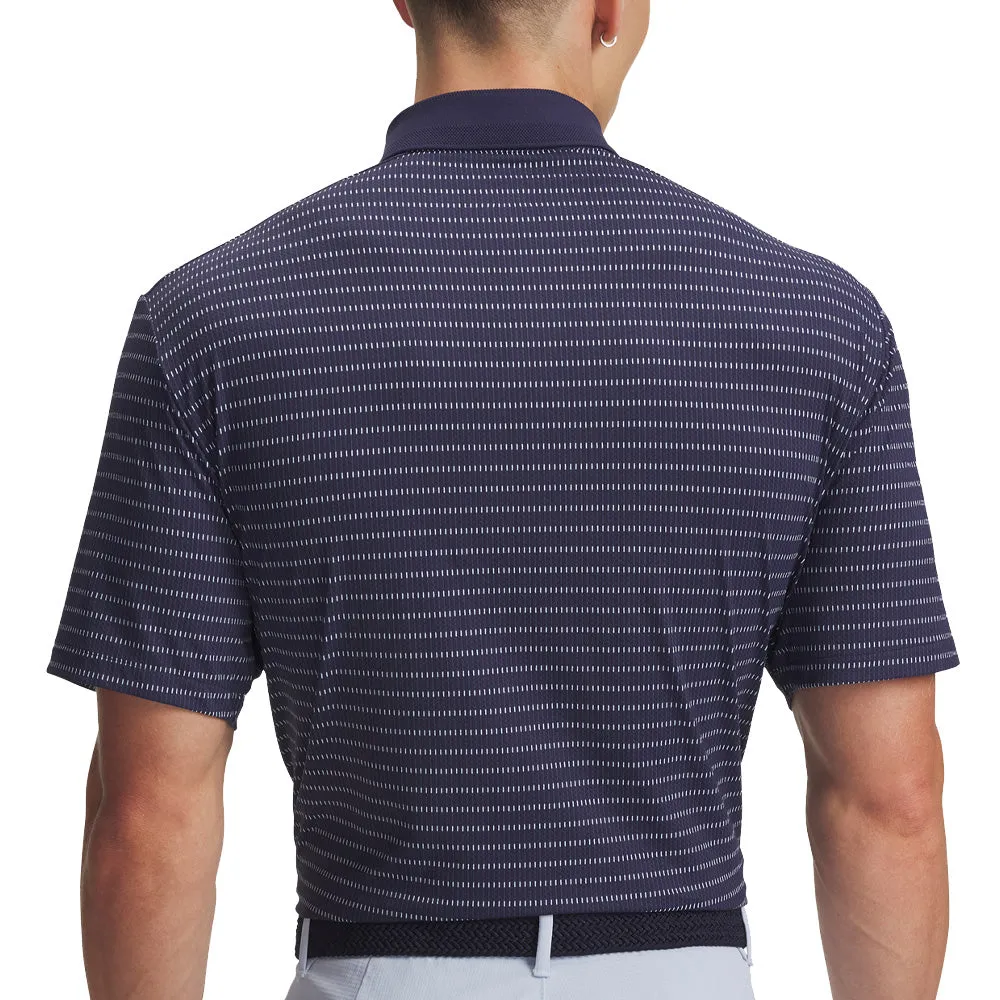 Under Armour Drive Chill Printed Polo Shirt - Midnight Navy/Washed Navy/Blue Calm Stay in Motion