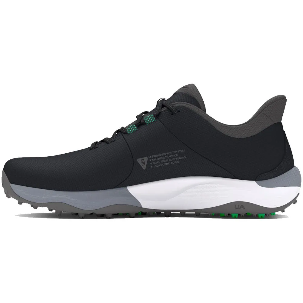 Under Armour Drive Pro Spikeless Waterproof Shoes - Black/Black/Titan Gray Made to Turn Heads