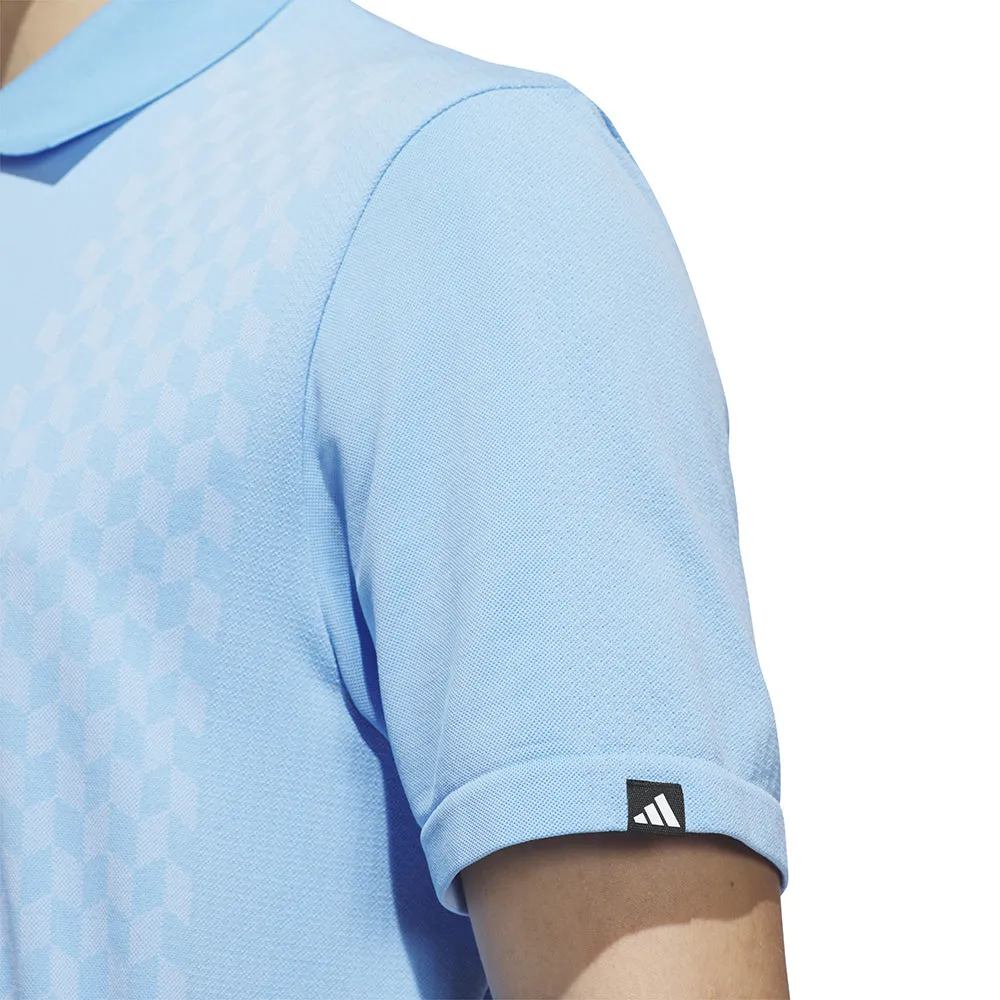 Move Like You Mean It Adidas Ultimate 365 Tour Primeknit Polo Shirt - Semi Blue Burst