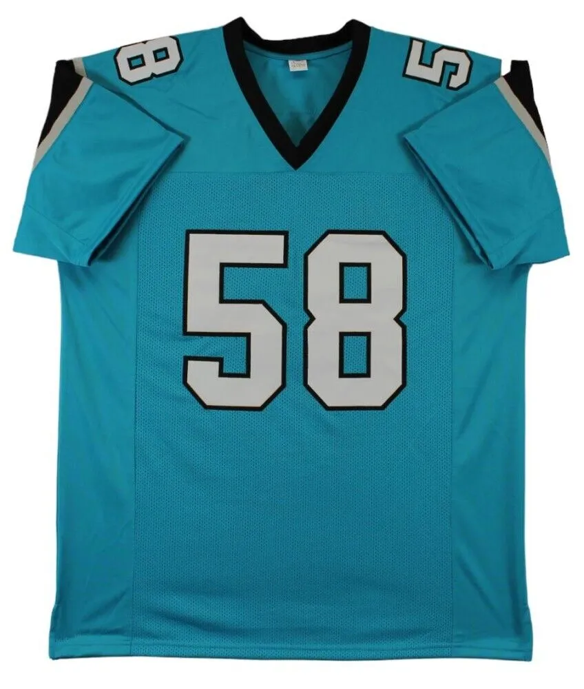 Thomas Davis Sr. Signed Carolina Panthers Jersey (Beckett) 3Pro Bowl L B