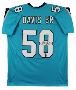 Thomas Davis Sr. Signed Carolina Panthers Jersey (Beckett) 3Pro Bowl L B