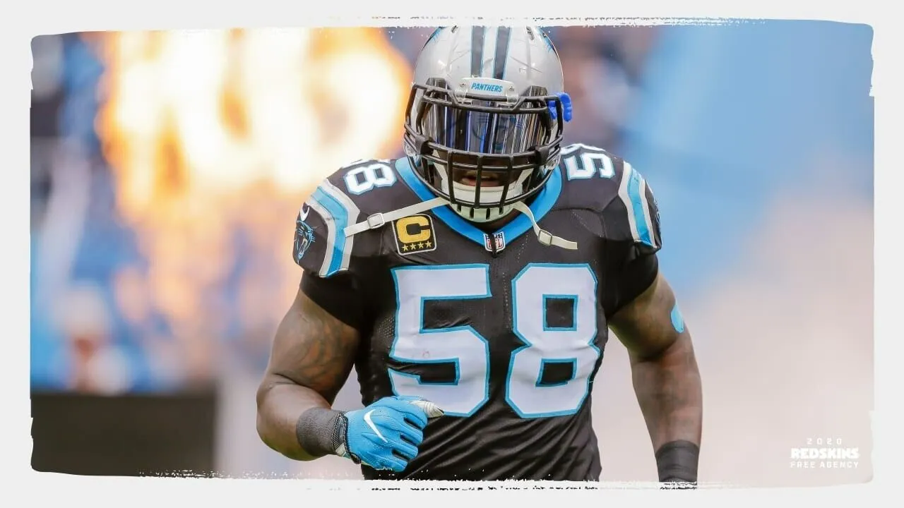 Thomas Davis Sr. Signed Carolina Panthers Jersey (Beckett) 3Pro Bowl L B