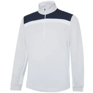 Memorial Day Sale Galvin Green Dean 1/2 Zip Pullover - Cool Grey/Navy