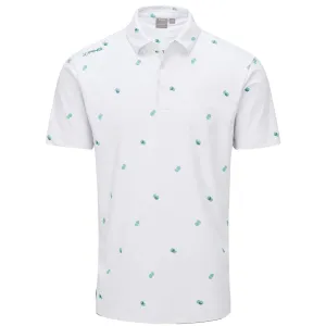 Ping Two Tone Sensorcool Polo Shirt - White/Aquarius Affordable Black Friday Offer