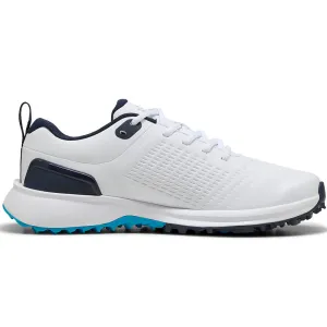 Not for the Ordinary Move Beyond Ordinary Puma Fusion Plus Spikeless Waterproof Shoes - White/Speed Blue/Deep Navy