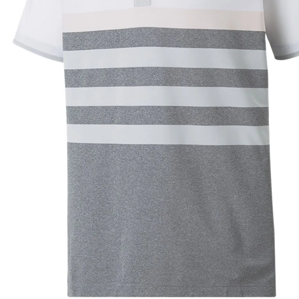 Rule the Streets The Fast Lane Choice Puma Mattr One Way Polo Shirt - Bright White/Chalk Pink