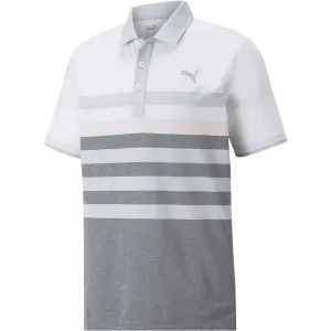 Puma Mattr One Way Polo Shirt - Bright White/Chalk Pink Confidence Starts Here