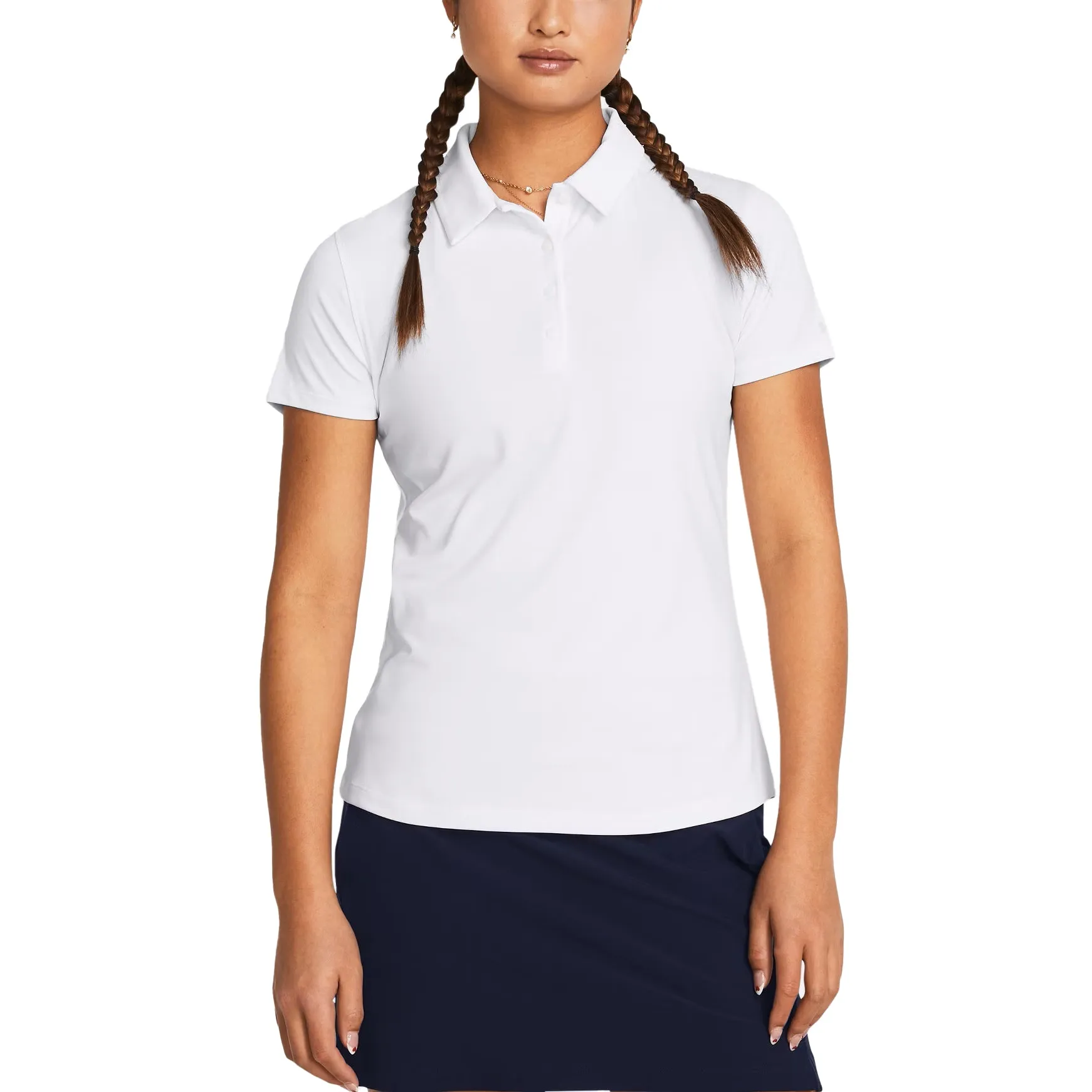 Style Meets Power Under Armour Women'S Playoff Golf Polo Shirt - White