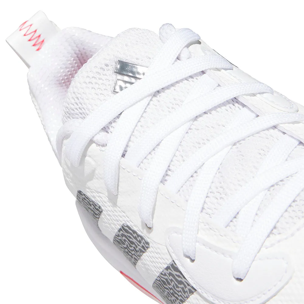 Stay in Motion Hit Your Next Level Adidas Codechaos '25 Spikeless Waterproof Shoes - White/Grey Five/Lucid Red