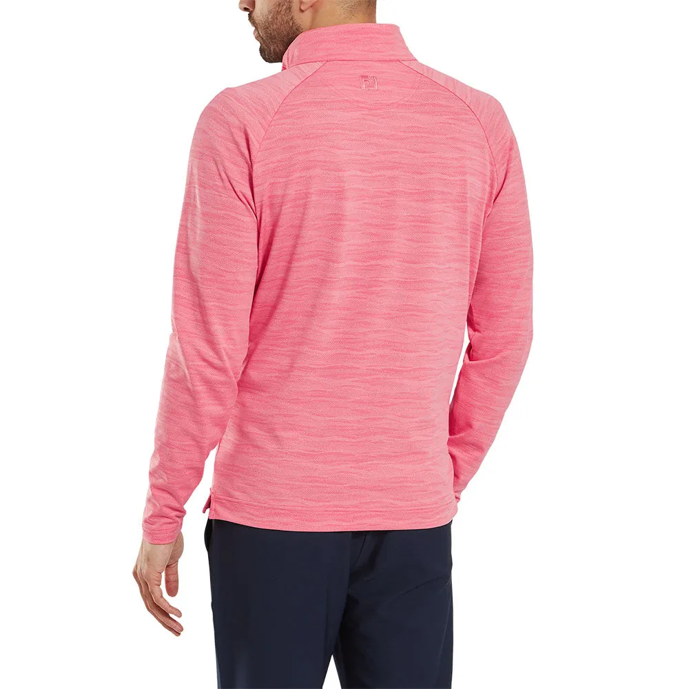 Black Friday Offer Footjoy Wave Jacquard Chill-Out Pullover - Pink Lemonade