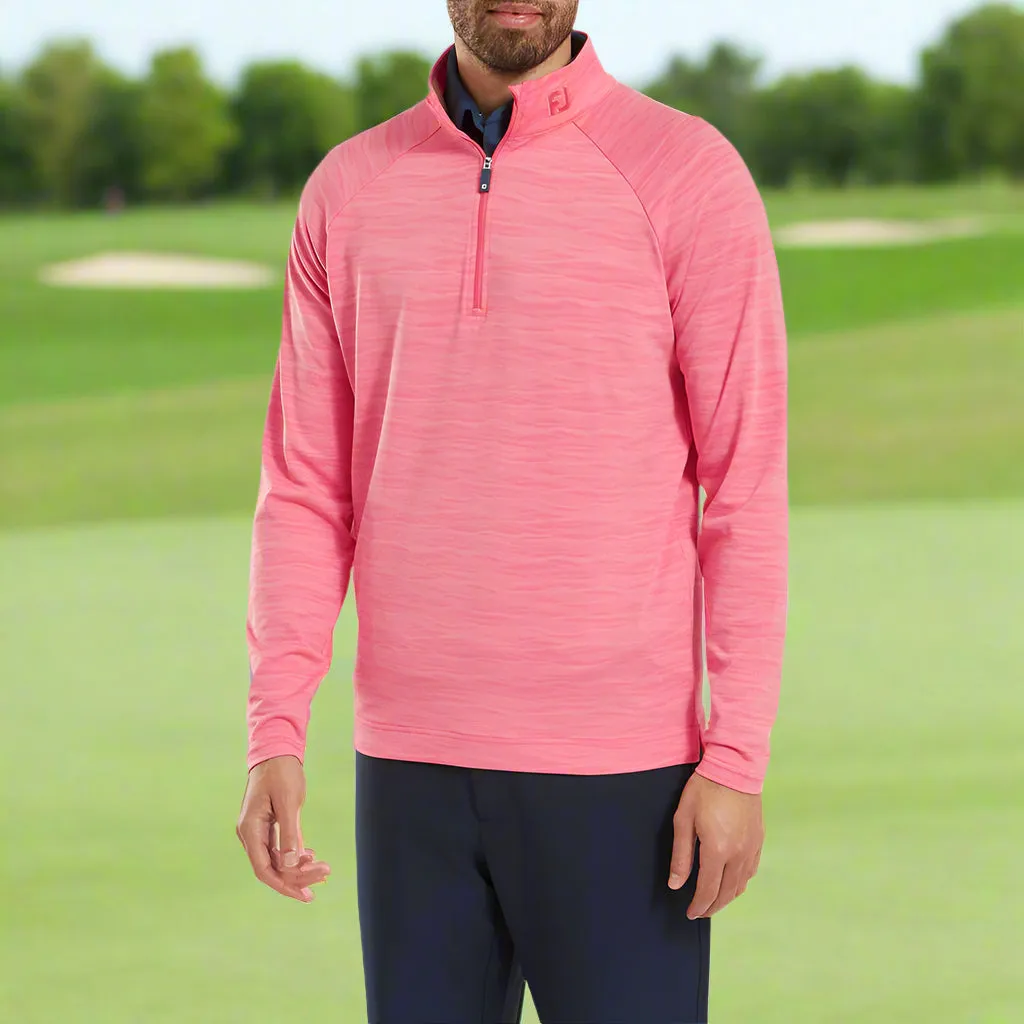 Footjoy Wave Jacquard Chill-Out Pullover - Pink Lemonade Dress from the Feet Up