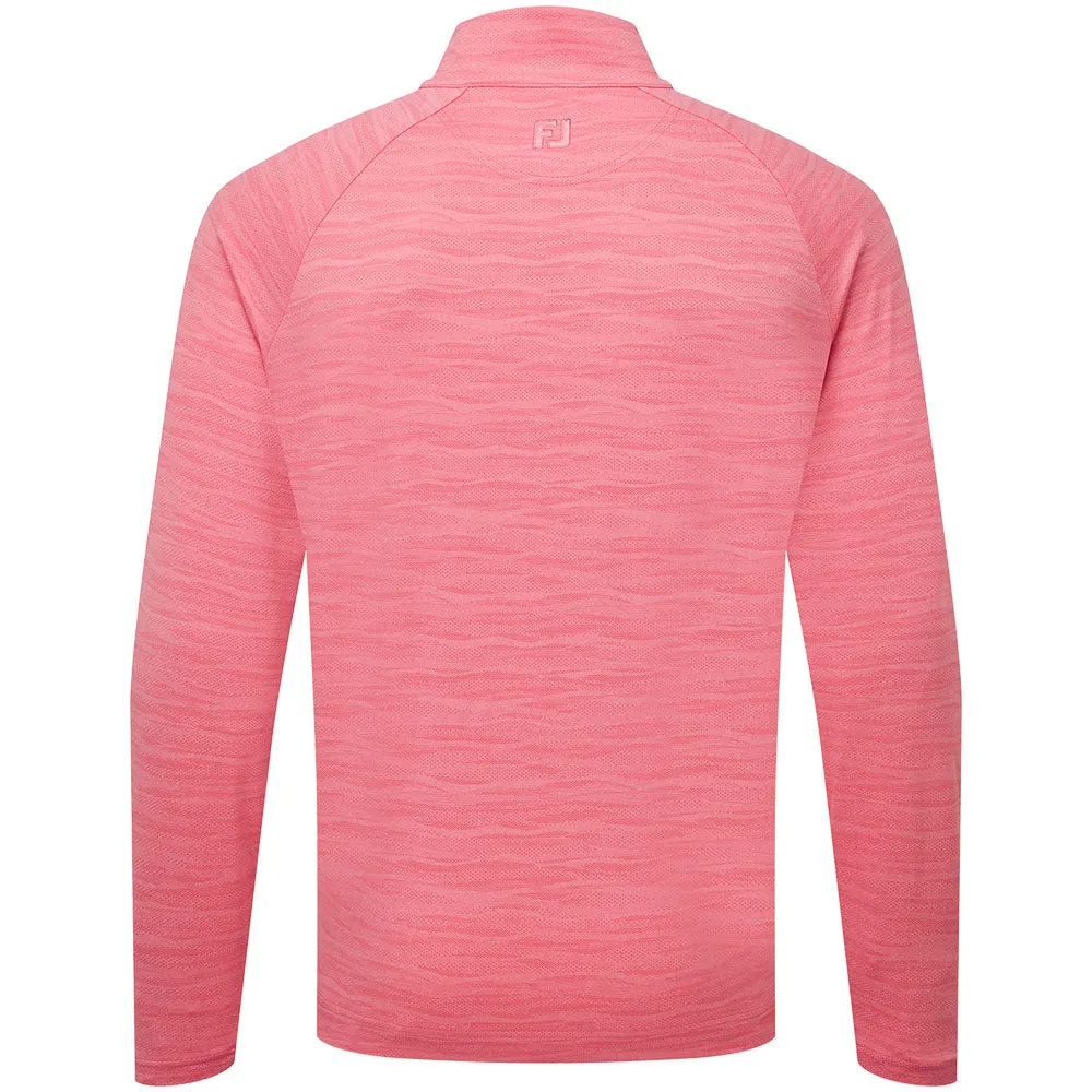 Footjoy Wave Jacquard Chill-Out Pullover - Pink Lemonade President's Day Sale