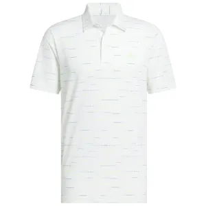 Adidas Ultimate365 Mesh Glimmer Print Polo Shirt - White Designed to Dominate